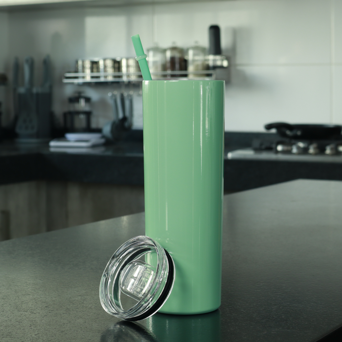 2 Piezas Termo Vaso Para Bebidas De 20oz Acero Inoxidable De Doble Pared (menta) Marca