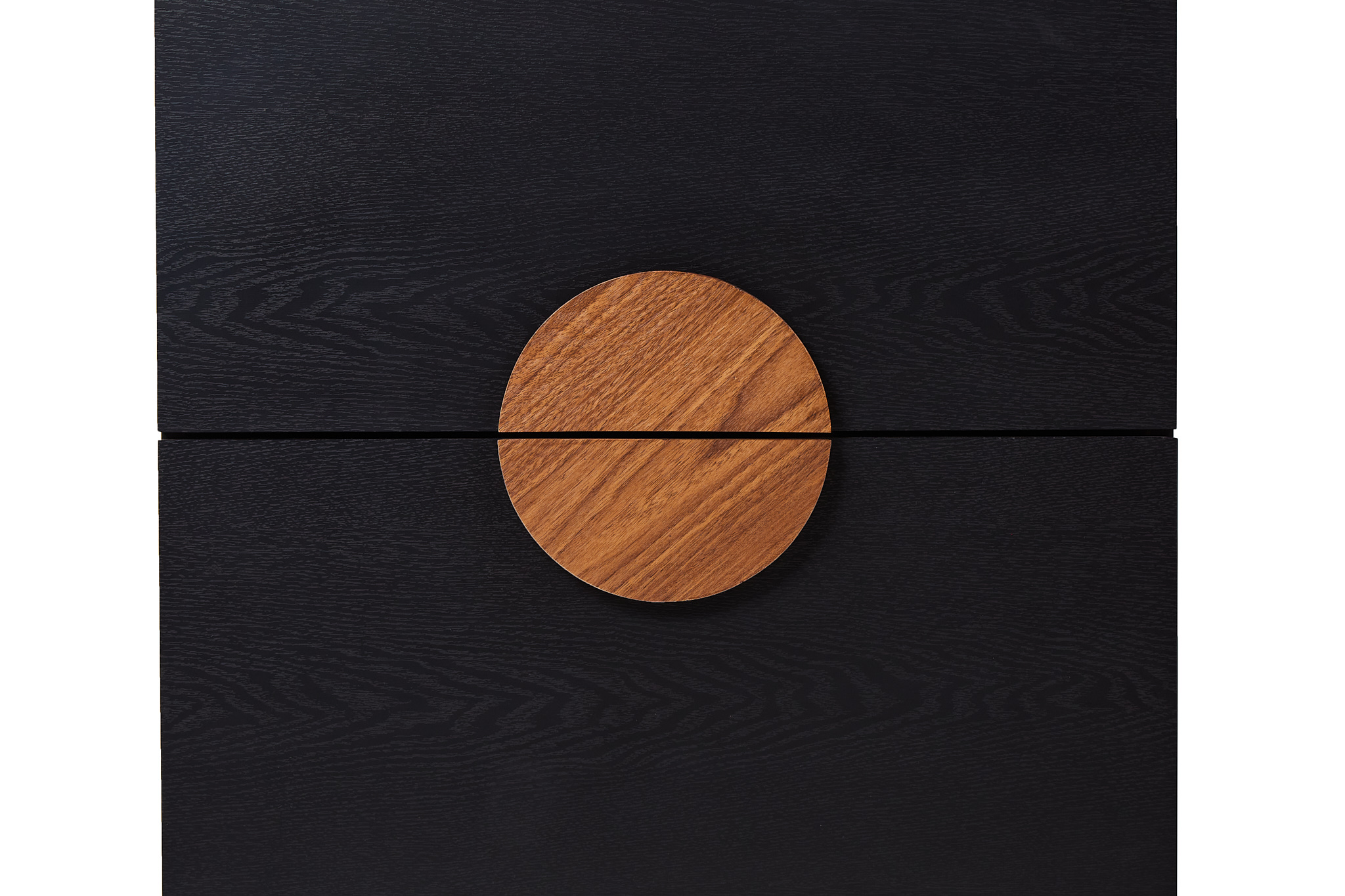 Buró Negro con 2 Cajones con Corredera de Extensión. Estructura de Madera MDF