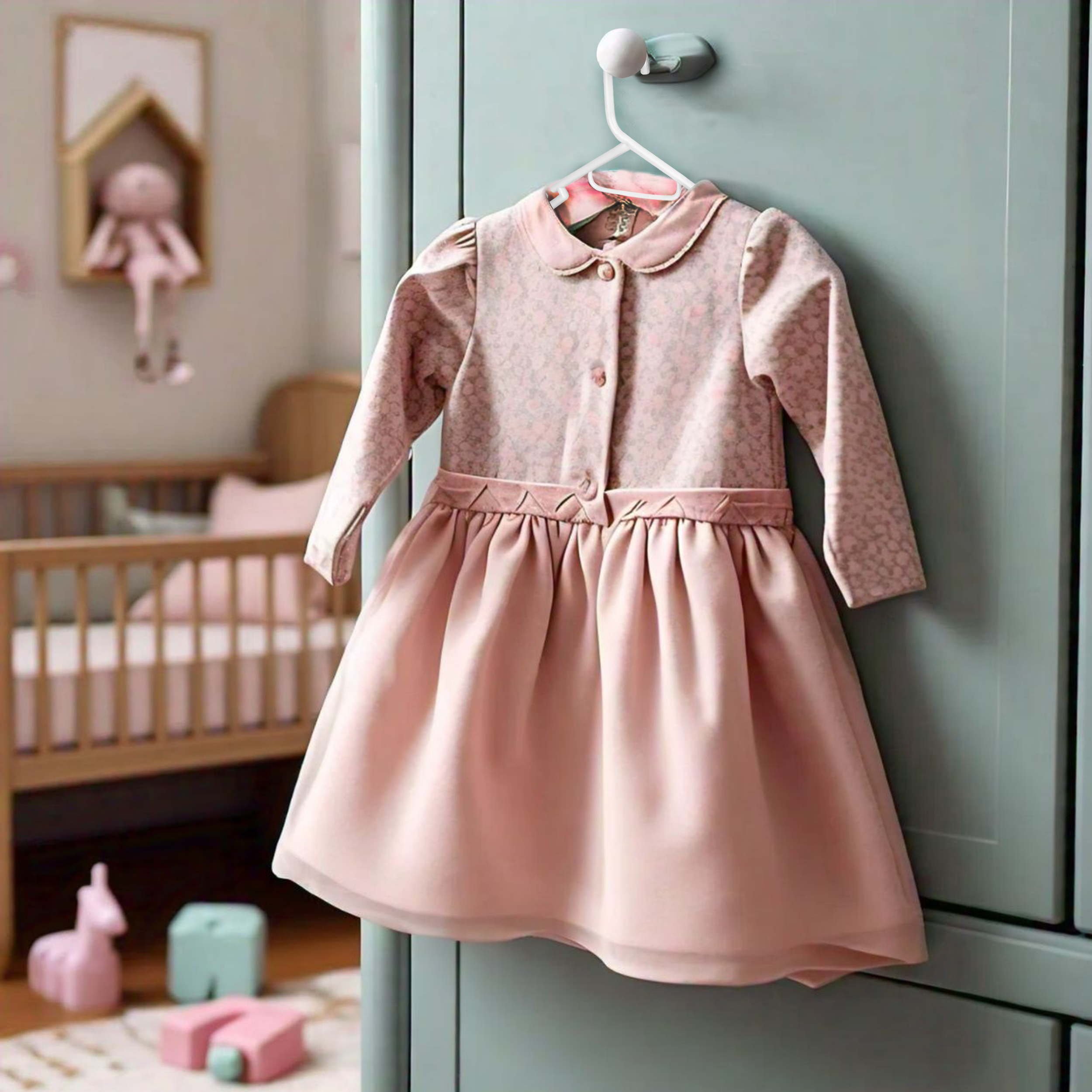 Ganchos para Ropa de Niños | Ganchos para Colgar Ropa de Niño, Niña y Bebé | Gruesos y Duraderos | Paquete de 20 color Blanco