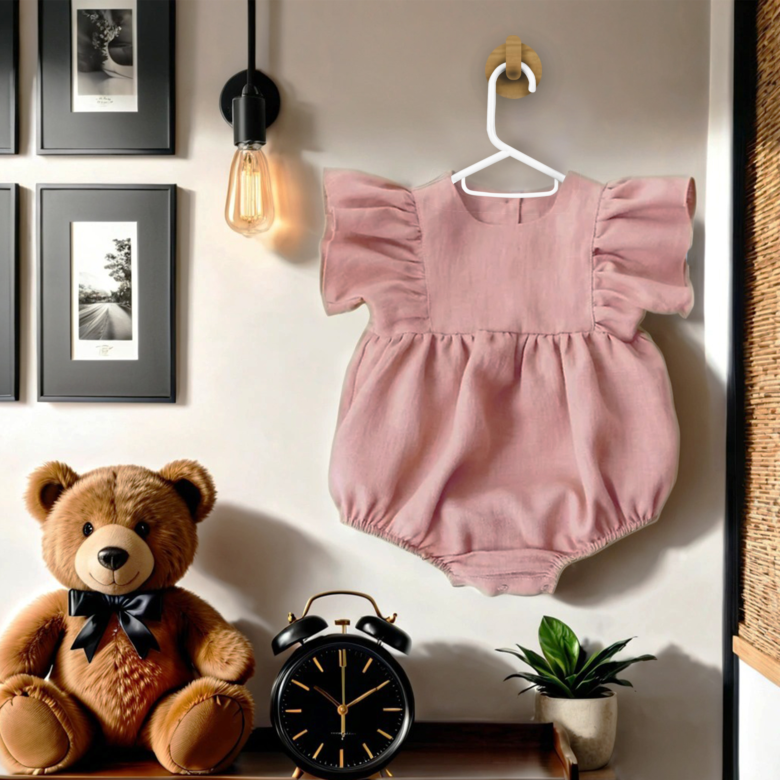 Ganchos para Ropa de Niños | Ganchos para Colgar Ropa de Niño, Niña y Bebé | Gruesos y Duraderos | Paquete de 20 color Blanco