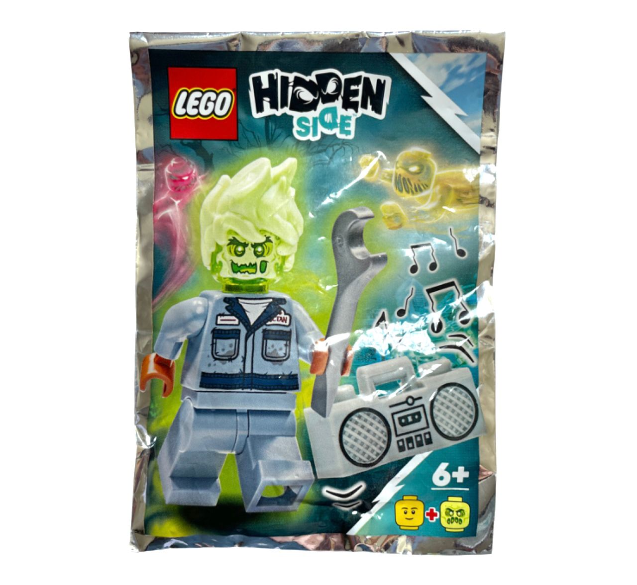 LEGO Hidden Side Ghost Minifigure - Possessed Mechanic Zombie