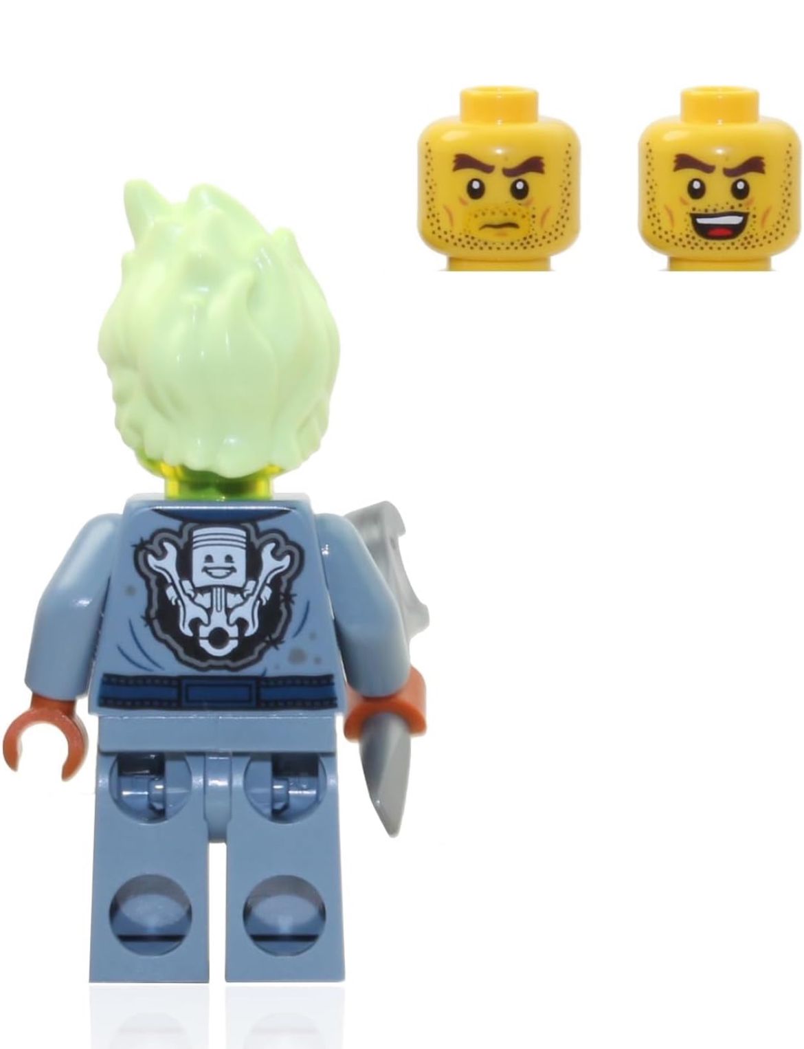 LEGO Hidden Side Ghost Minifigure - Possessed Mechanic Zombie