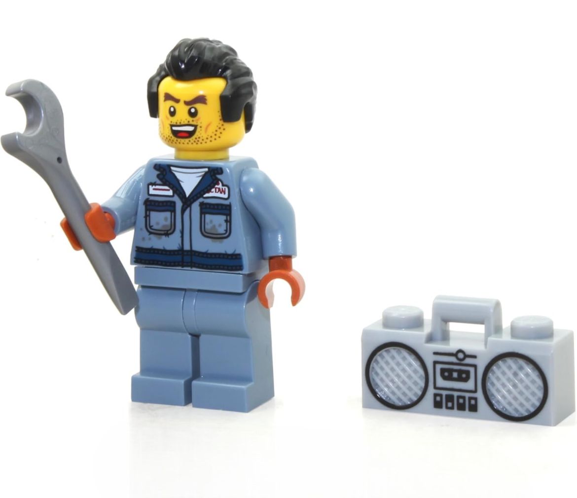 LEGO Hidden Side Ghost Minifigure - Possessed Mechanic Zombie