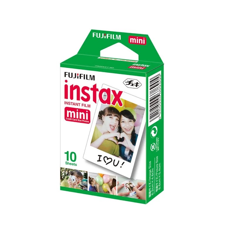 Paquete Combo de Cámara Instantánea Fujifilm Instax Mini 12 Color Blanco Mas Film de 10 Fotografias