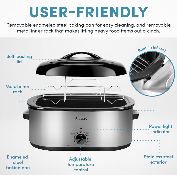 Pavera acero inoxidable horno tostador eléctrico 