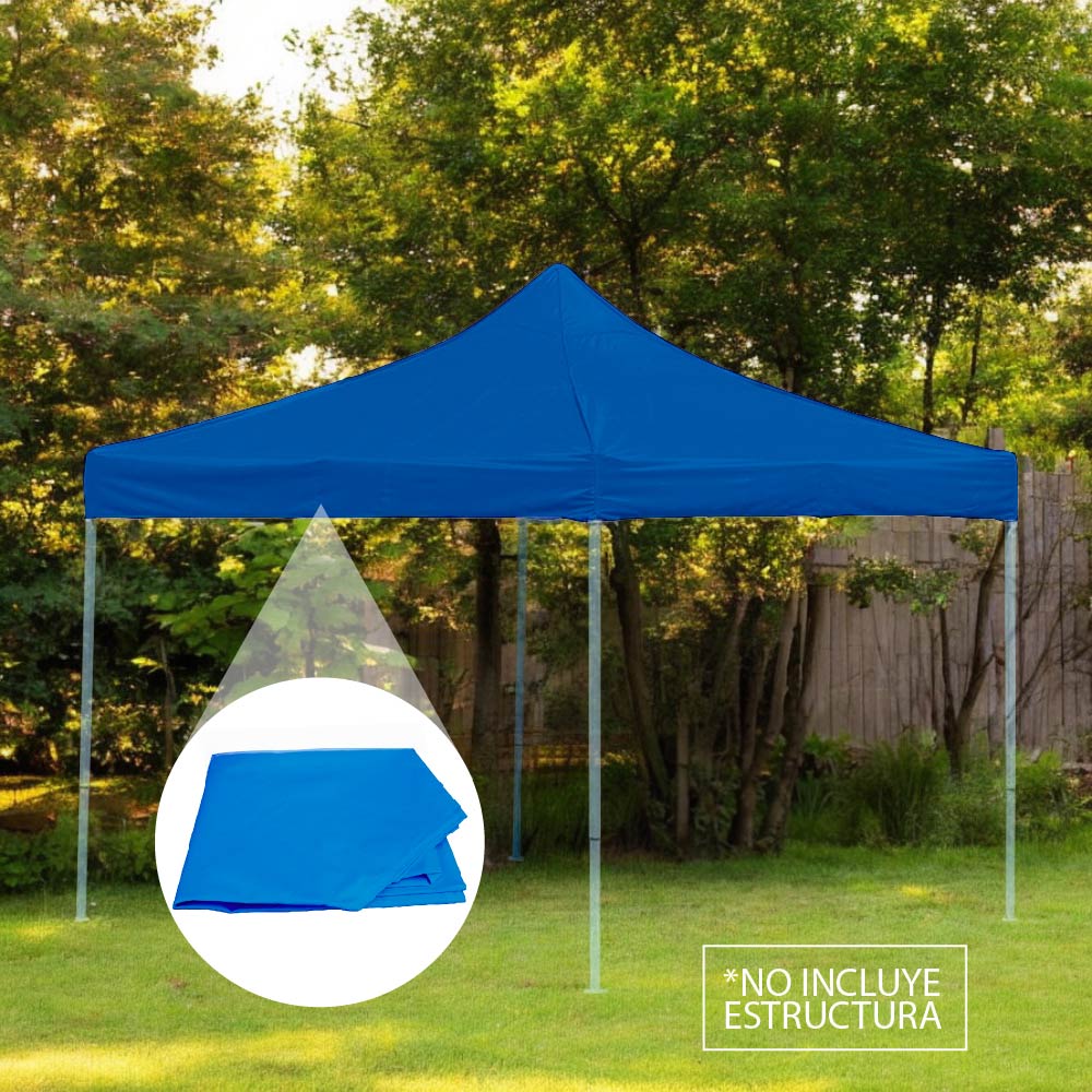 PAQUETE DE 2 REPUESTOS DE LONA PARA TOLDO IMPERMEABLE Y DURADERA 2X2. 
