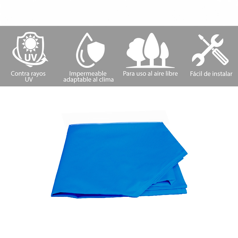 PAQUETE DE 2 REPUESTOS DE LONA PARA TOLDO IMPERMEABLE Y DURADERA 2X2. 