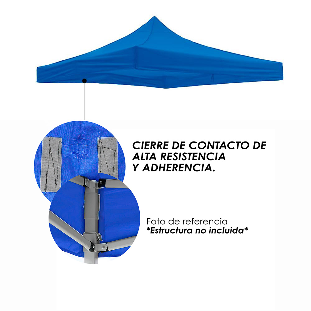PAQUETE DE 2 REPUESTOS DE LONA PARA TOLDO IMPERMEABLE Y DURADERA 2X2. 