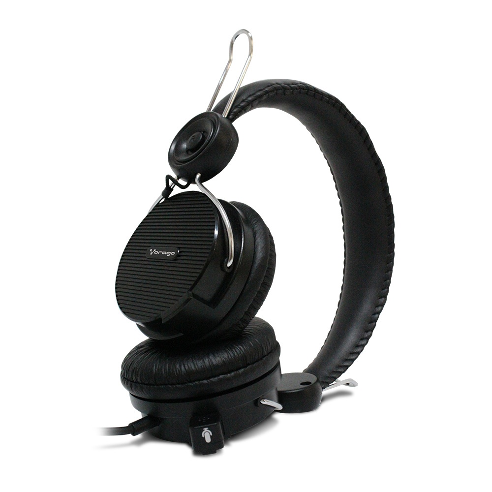 Vorago HS-201 Audífonos con Micrófono, Alámbrico, 2.2 Metros, Negro