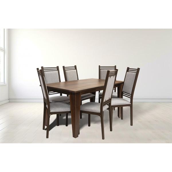 Comedor 6 Sillas Elena Nogal - Kessa