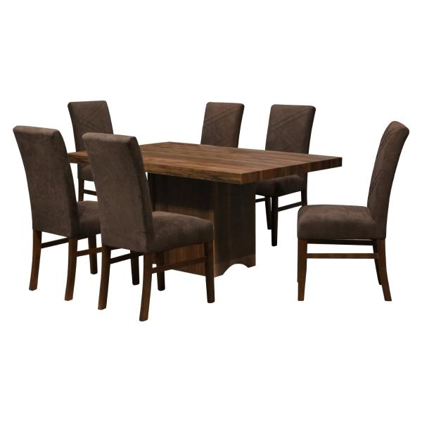 Comedor 6 Sillas Alanis Nogal - Kessa