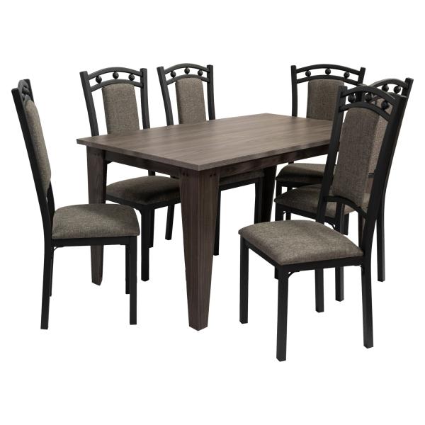 Comedor 6 Sillas Ania Gris - Kessa