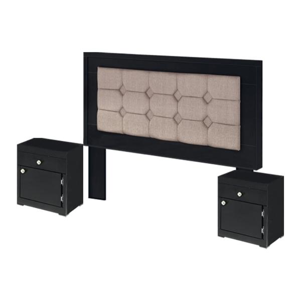 Recamara King Size Jennifer 5 Piezas Negro - Kessa