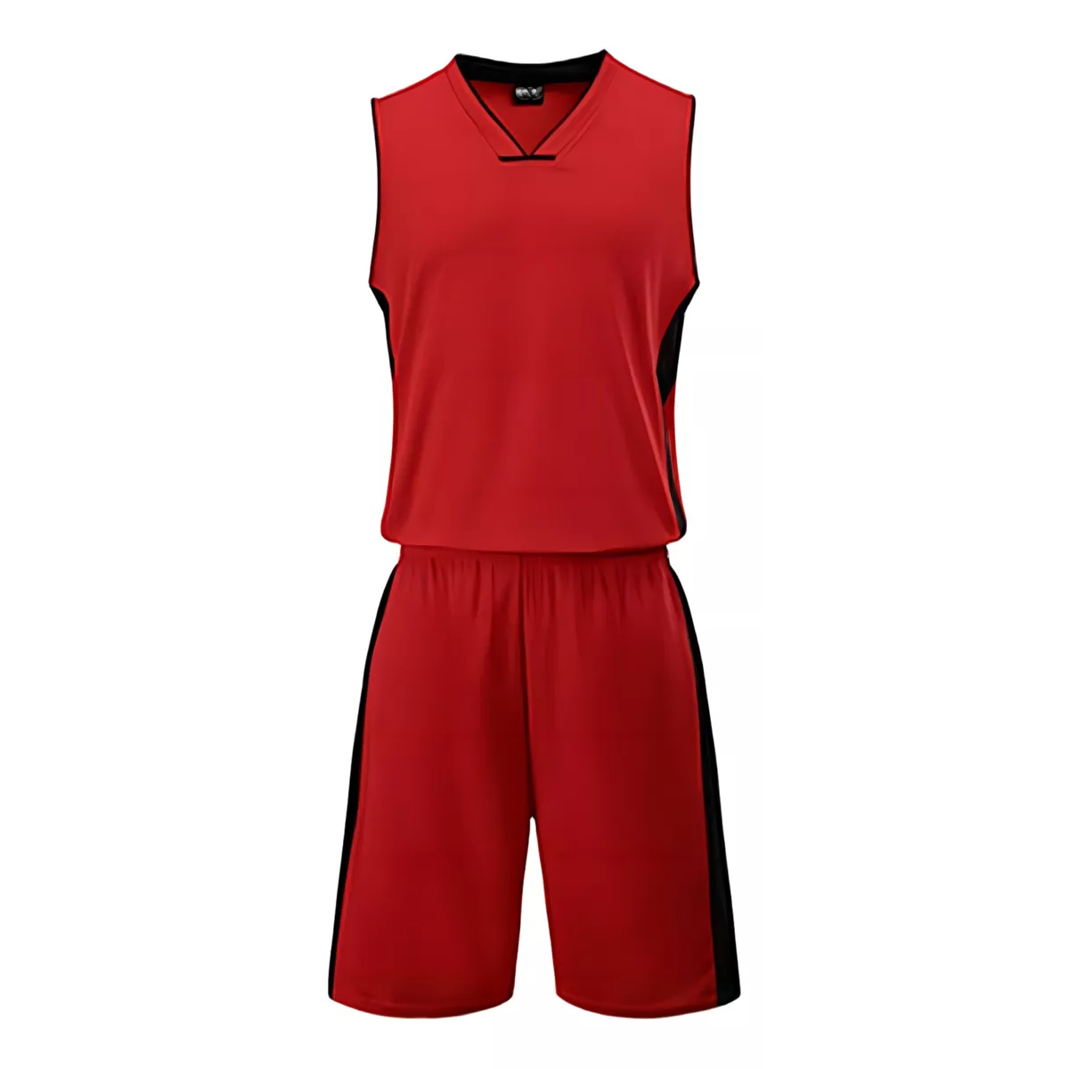 Set De Entrenamiento De Uniforme De Baloncesto 2ps Color Rojo Talla S