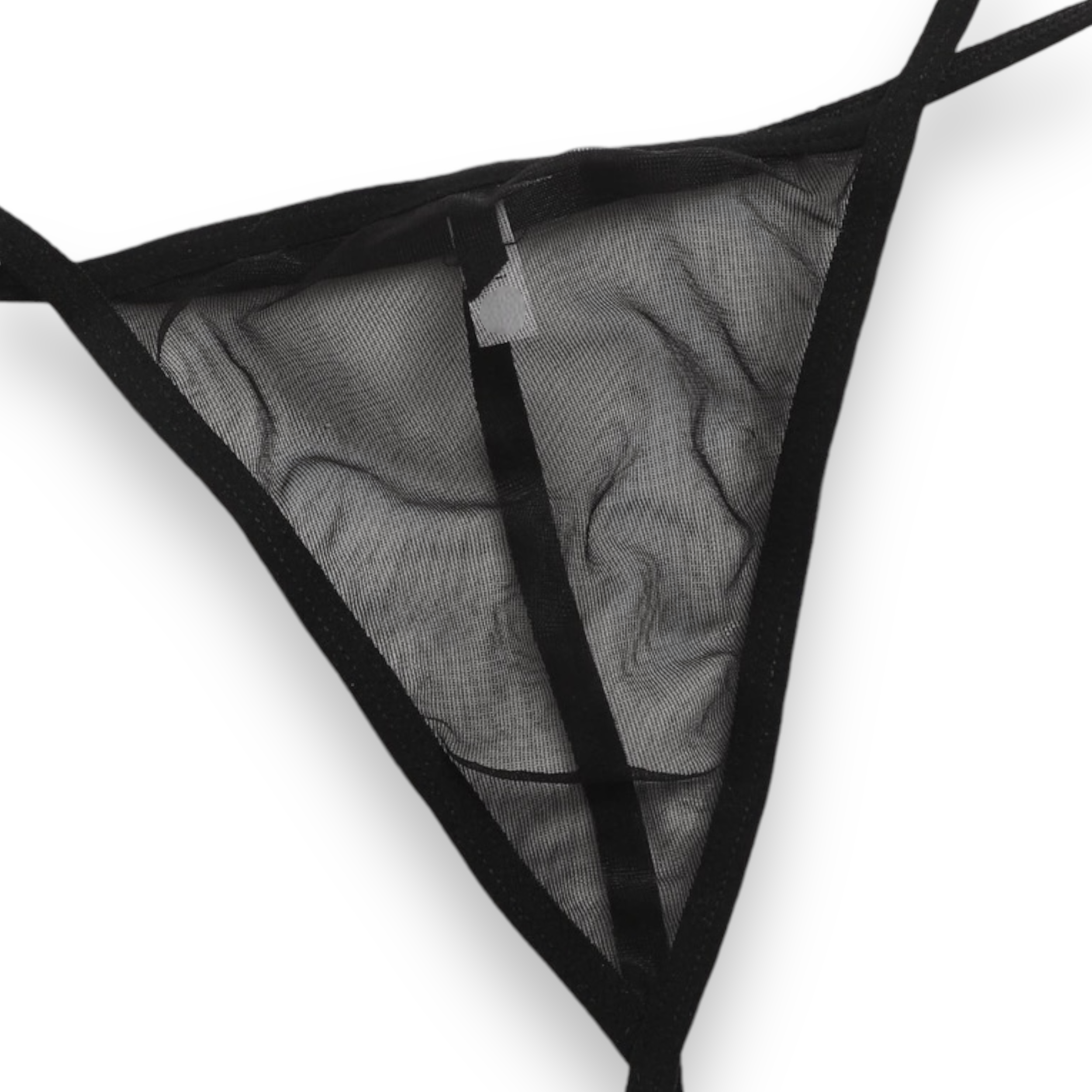 Camisón para dormir con transparencia  y detalle de encaje con tanga para mujer