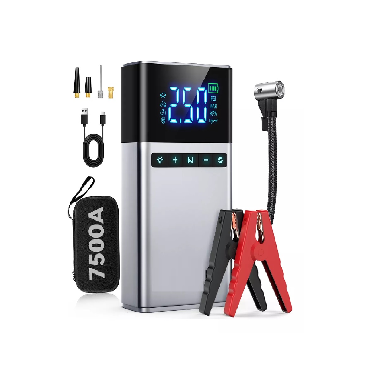 Arrancador De Batería De Auto Con Compresor De Aire 150psi