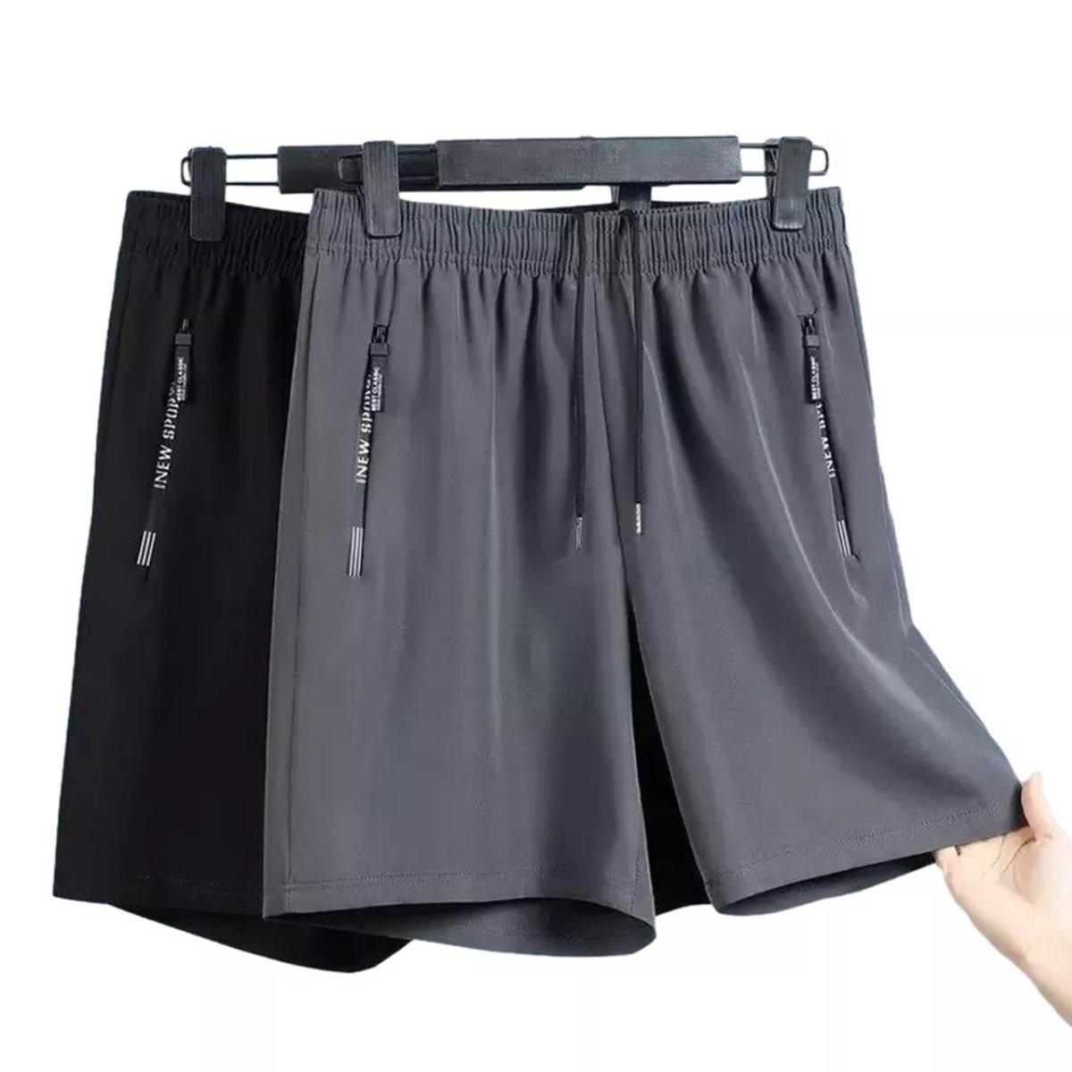2 Pcs Short Cómodo Suelto Ejercicio Correr Gym Para Hombre Talla XXXL