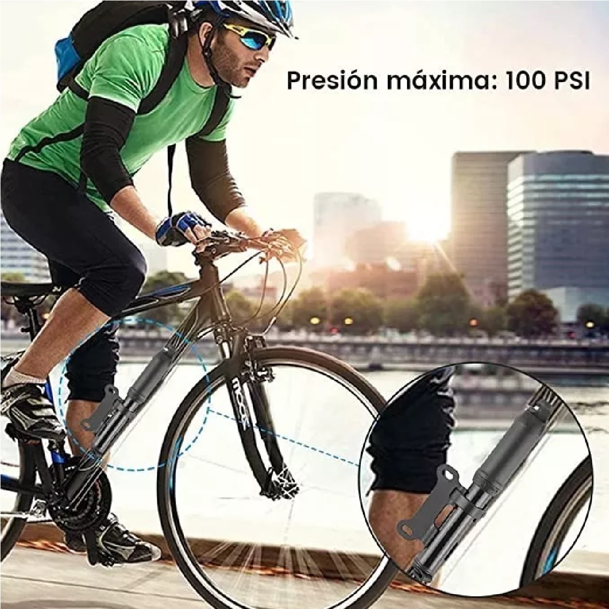 Inflador Llantas De Bicicleta Y Balones