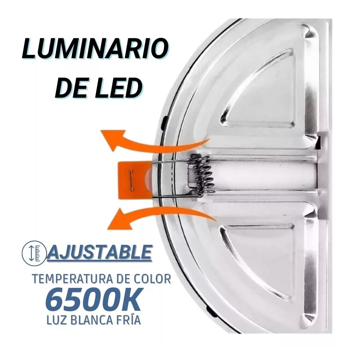 Lámpara Luminaria Luz 18w Ajustable 175mm Diámetro 5 Piezas