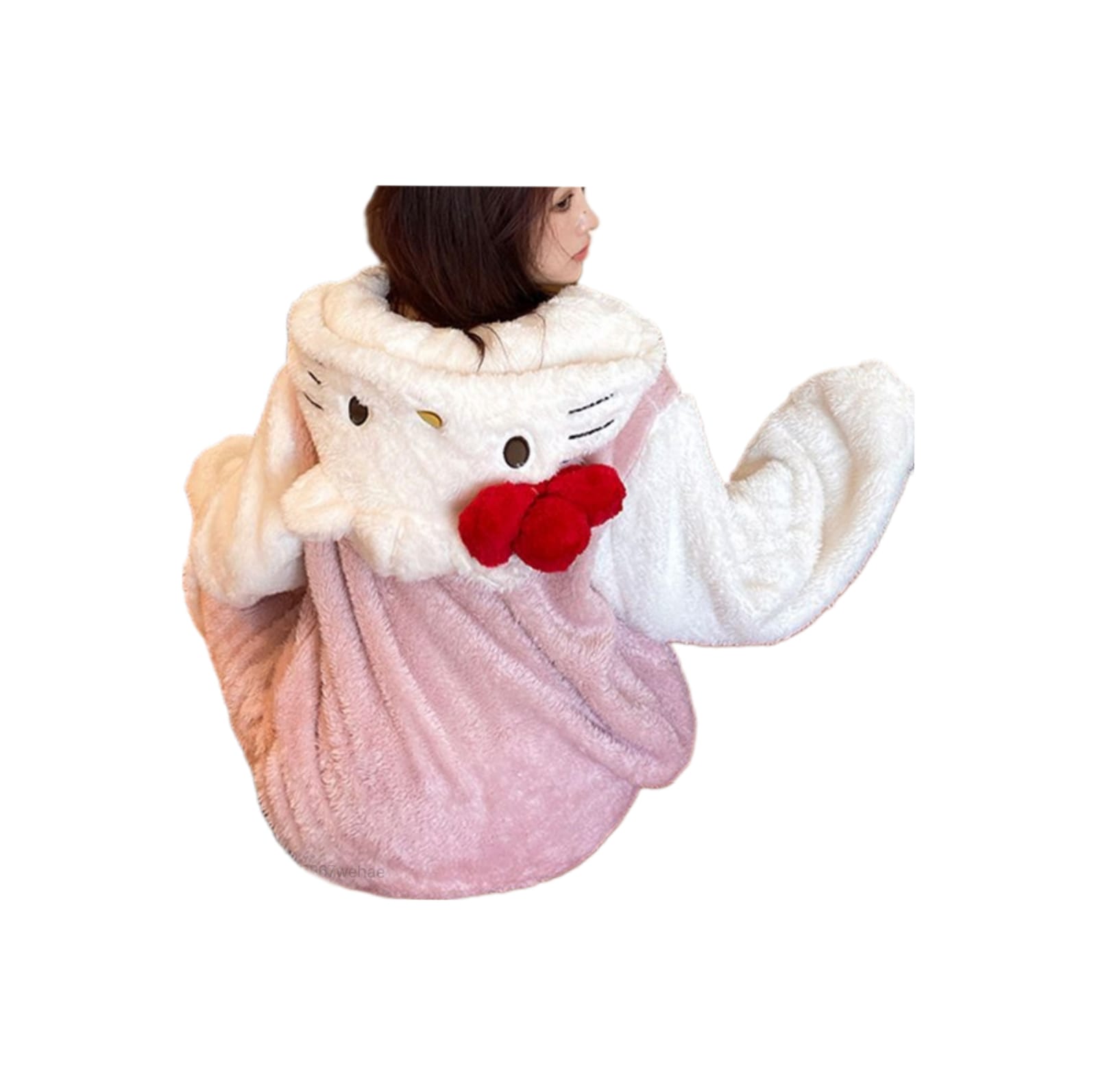 Bata Polar para dormir Diseño Hello Kitty