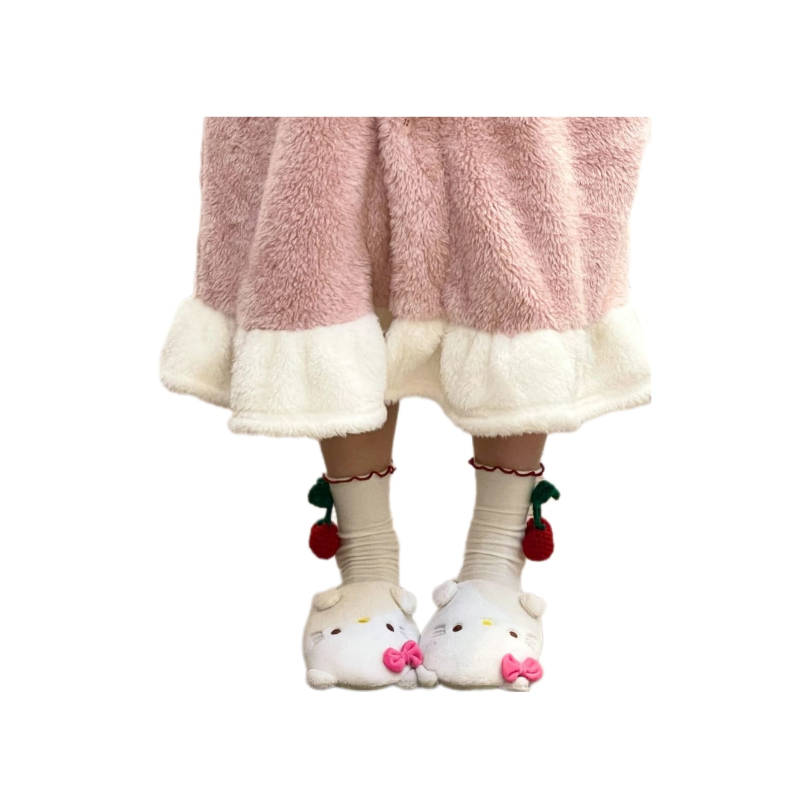 Bata Polar para dormir Diseño Hello Kitty