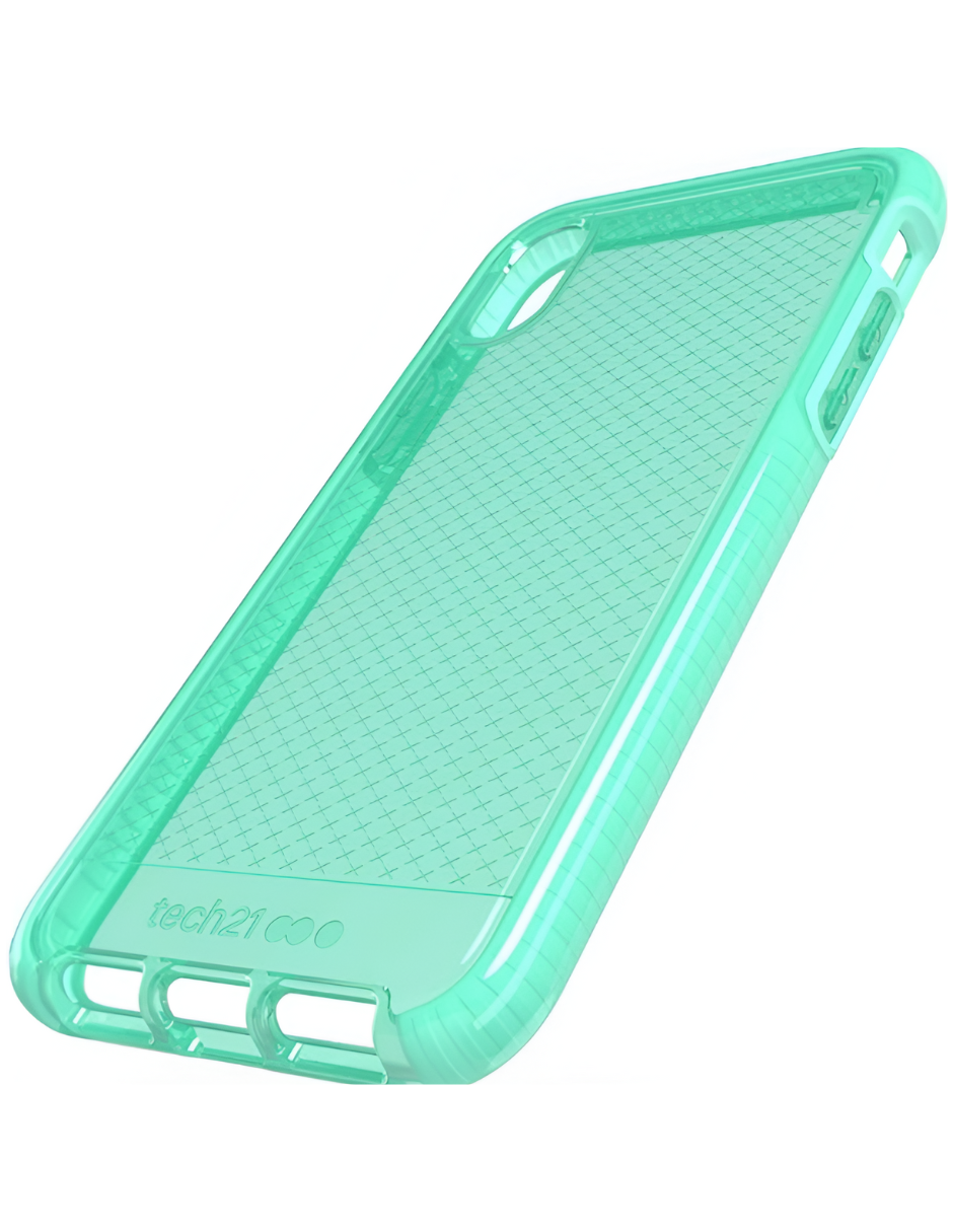 Funda para Iphone XR Tech21 Evo Neon Aqua
