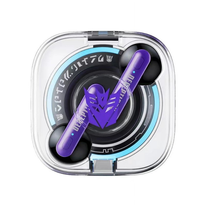 Audífonos Transformers Tf-T03 Morado True Wireless