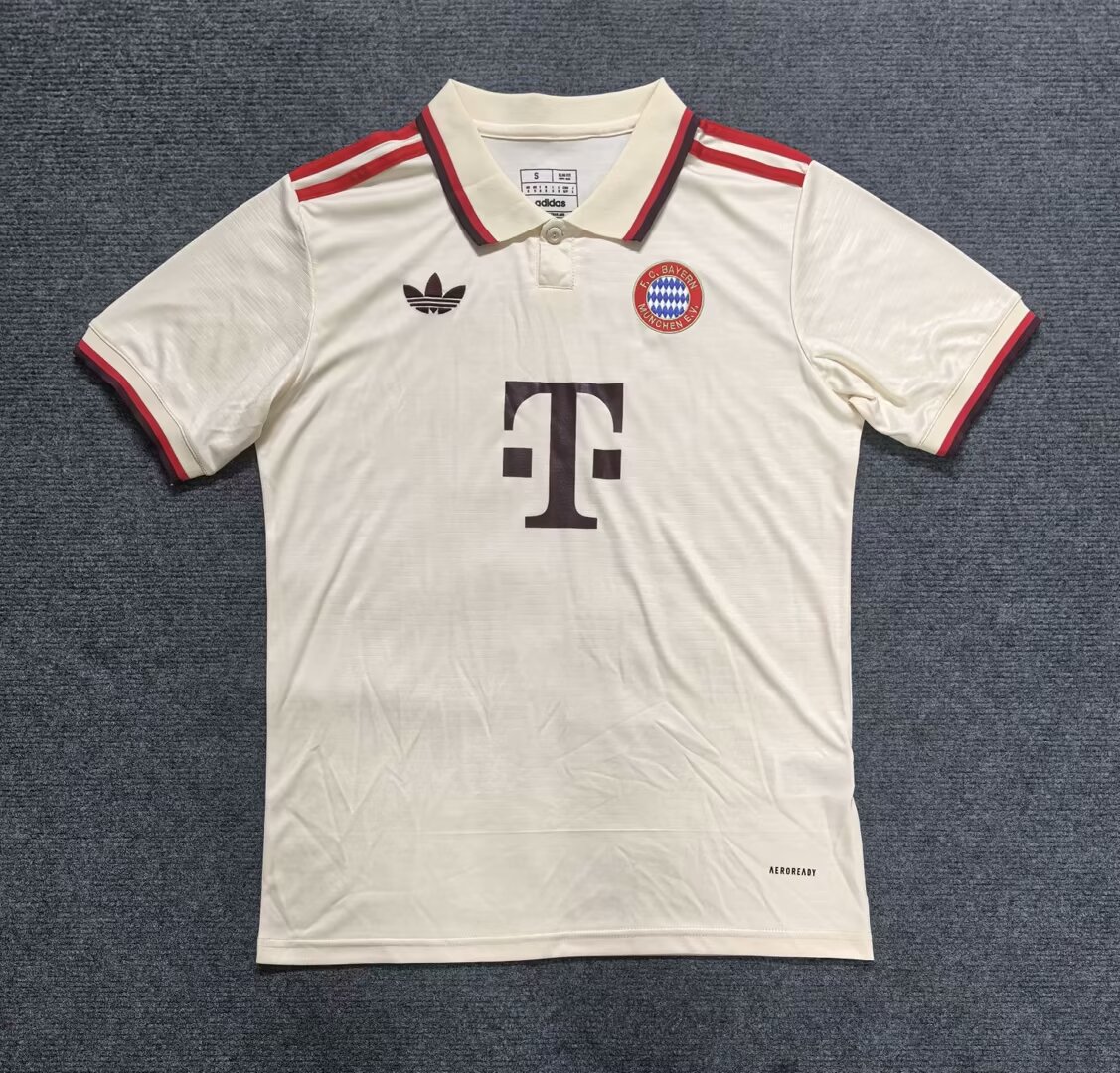 Nuevo! Jersey Bayern Munich Munchen 2024/2025 Tercero Crema Parche Bundesliga Talla M