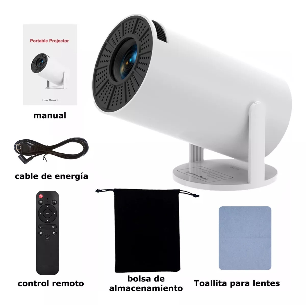 Proyector Profesional Portátil Mini 4k Hd Led 1080p 9000 Lm, No Viene Con Android Y Wifi