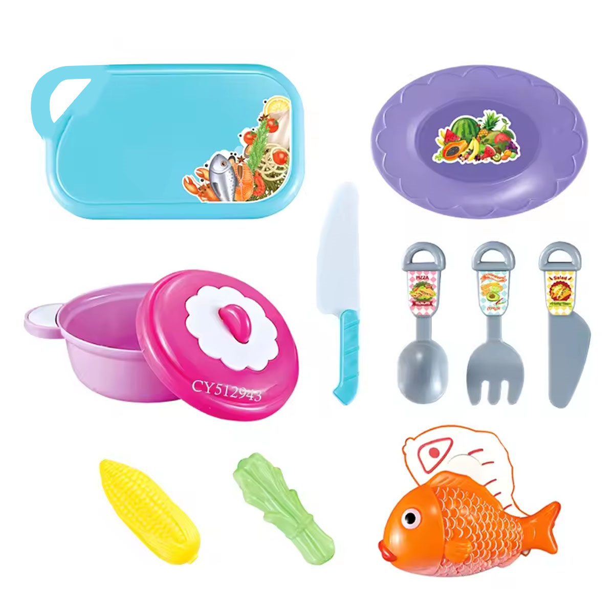 Juguete de Cocina Maleta Cocinita 3en1 34 Piezas Rosa