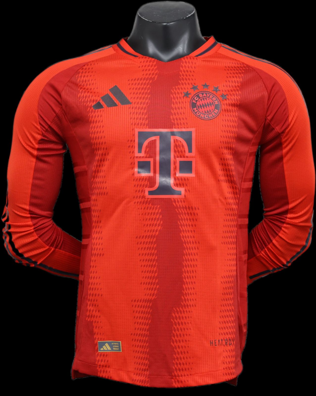 Nuevo! Jersey Bayern Munich Munchen 2024/2025 Local Rojo Manga Larga Bundesliga Talla L
