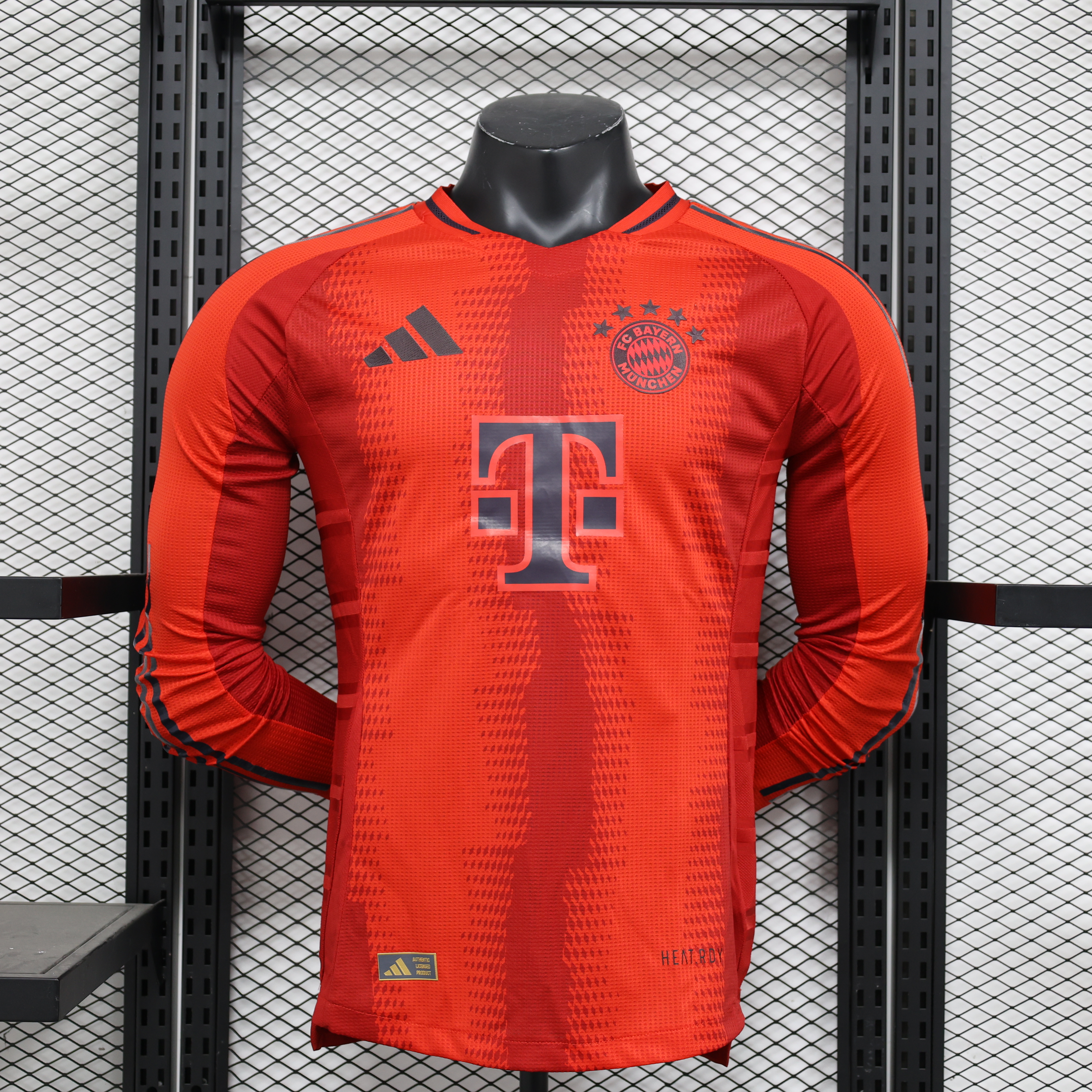 Nuevo! Jersey Bayern Munich Munchen 2024/2025 Local Rojo Manga Larga Bundesliga Talla L