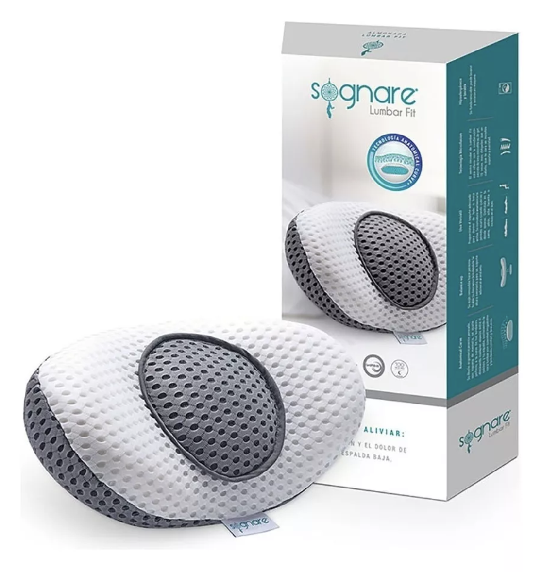 Almohada Lumbar Fit Sognare Para Espalda Baja