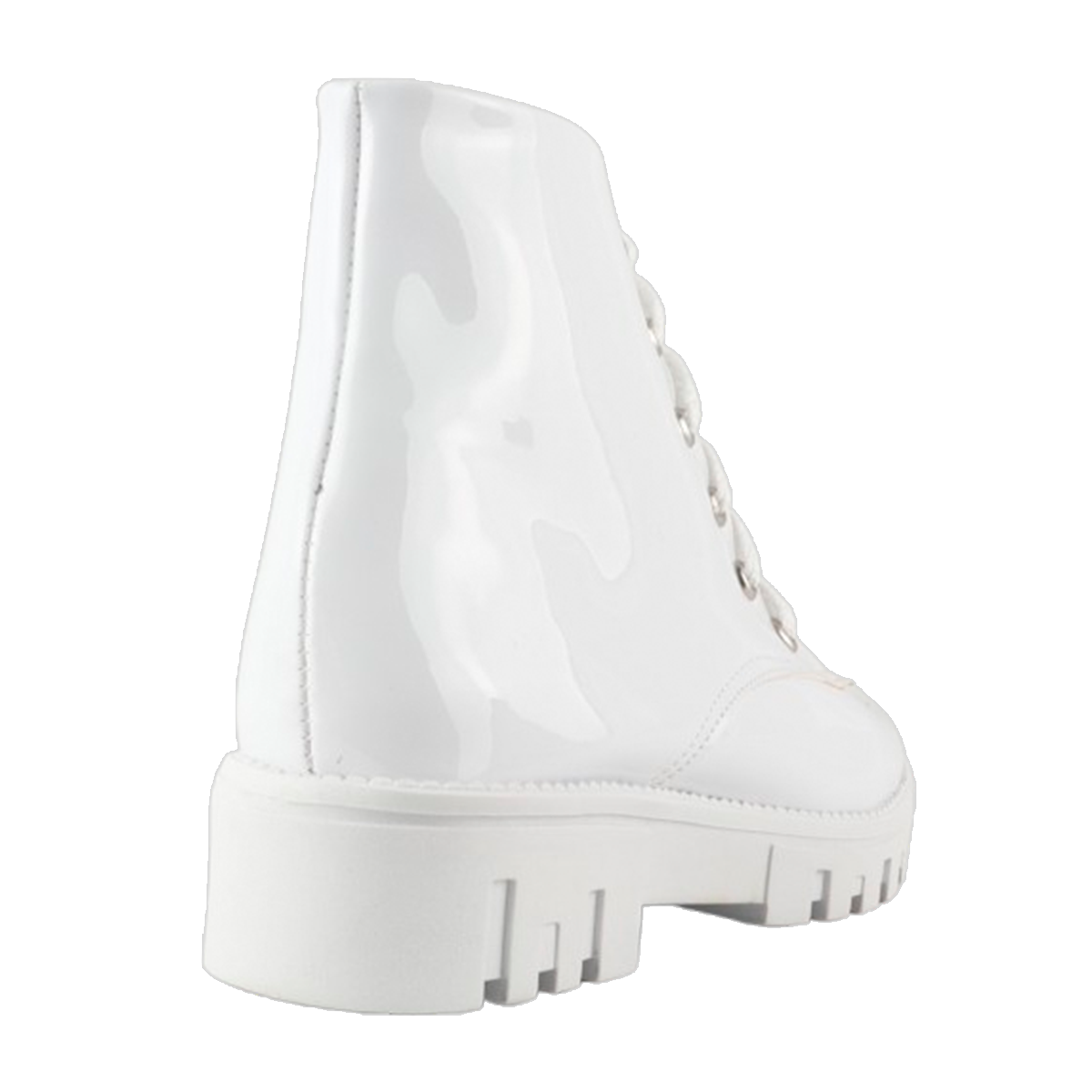 Botas Niña Juvenil Charol Blanco Vestir Moda Cómodas 900-CB