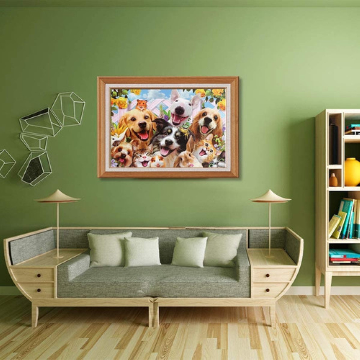 Rompecabezas De 1000 Piezas, 70x50 Cm De Perros Lindos 