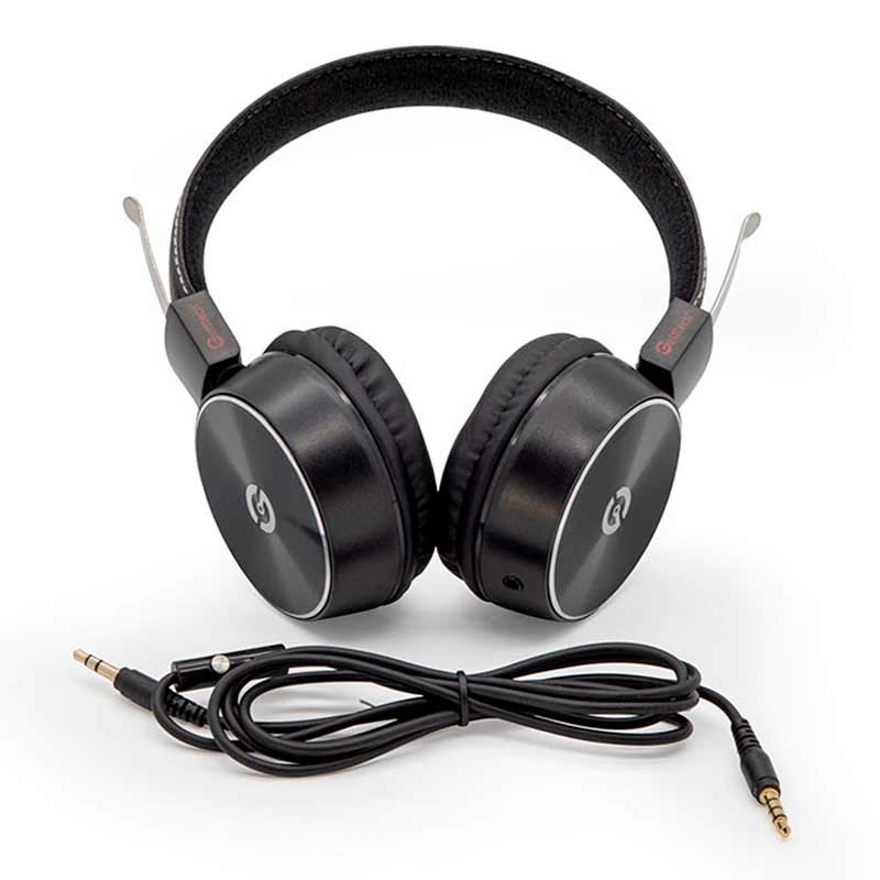 Getttech Audífonos con Micrófono Mesh, Alámbrico, 1.2 Metros, 3.5mm, Negro