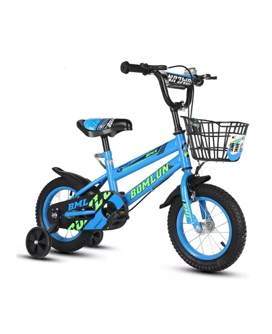 Bicicleta Entrenadora De Niños Aeiou Qk-01 R16 Sport Canasta azul