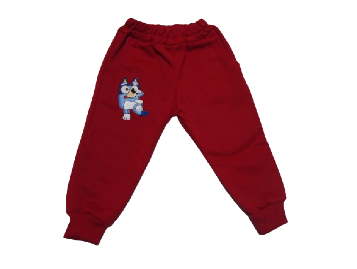 conjunto pants felpa bordado bluey niño niña bebes 