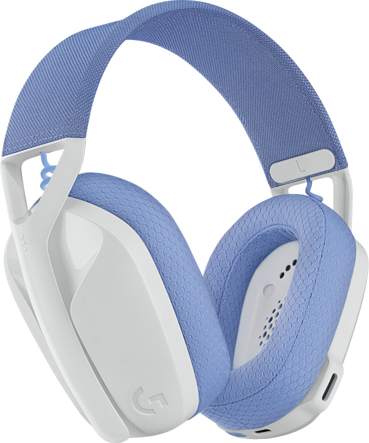 Logitech Audífonos Gamer G435 para PC/PS4/PS5, Inalámbrico, USB-A, Blanco/Lila