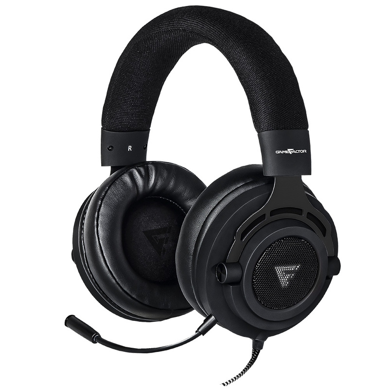 Game Factor Audífonos Gamer HSG601 7.1, Alámbrico, 2 Metros, 3.5mm, Negro