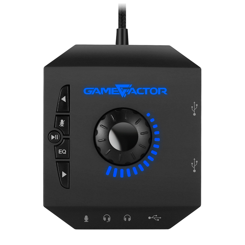 Game Factor Audífonos Gamer HSG601 7.1, Alámbrico, 2 Metros, 3.5mm, Negro