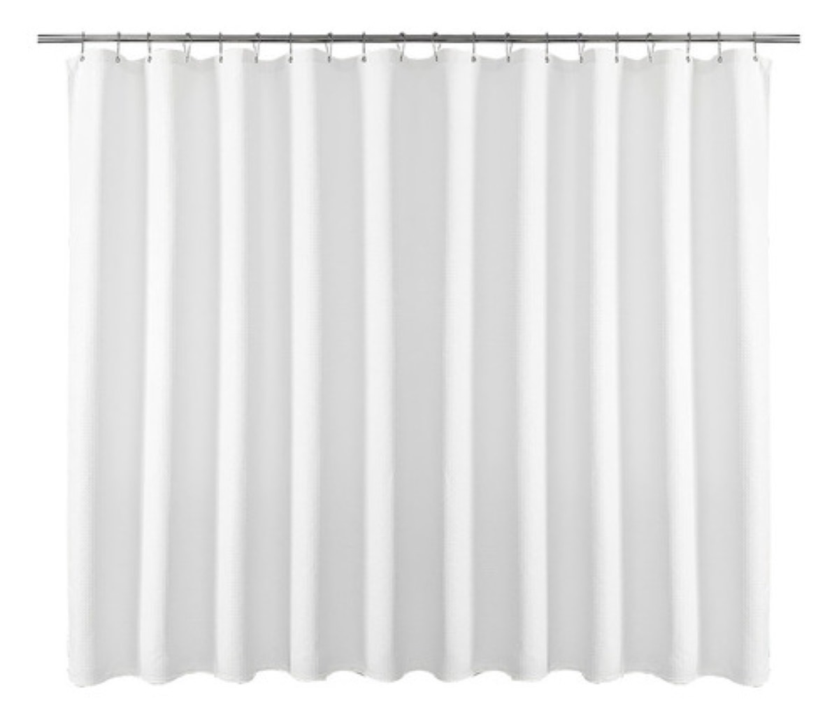 Cortina De Baño De Tela 180 cm x 180 cm Impermeable blanco
