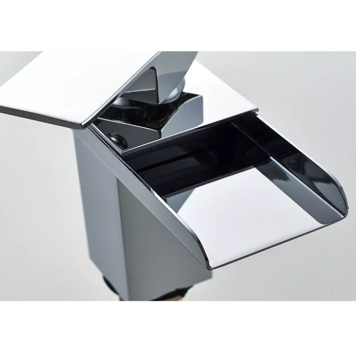 Llave Monomando Mezcladora Lavabo Baño Cascada Acero 16cm Cromo