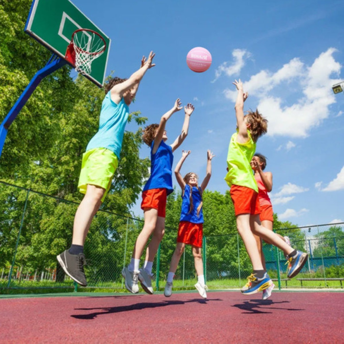 Baloncesto Para Niños #4 basketball Balon De Basquetbol, ROSA