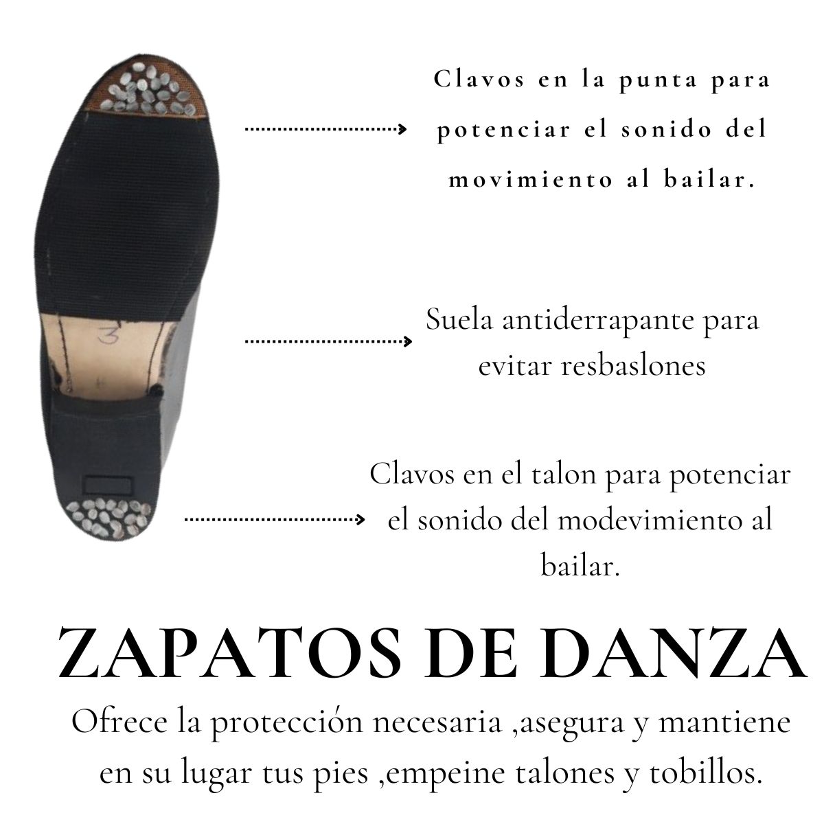 Bota Botín Danza Folklorica Regional Baile 100% Piel Negro 245-n