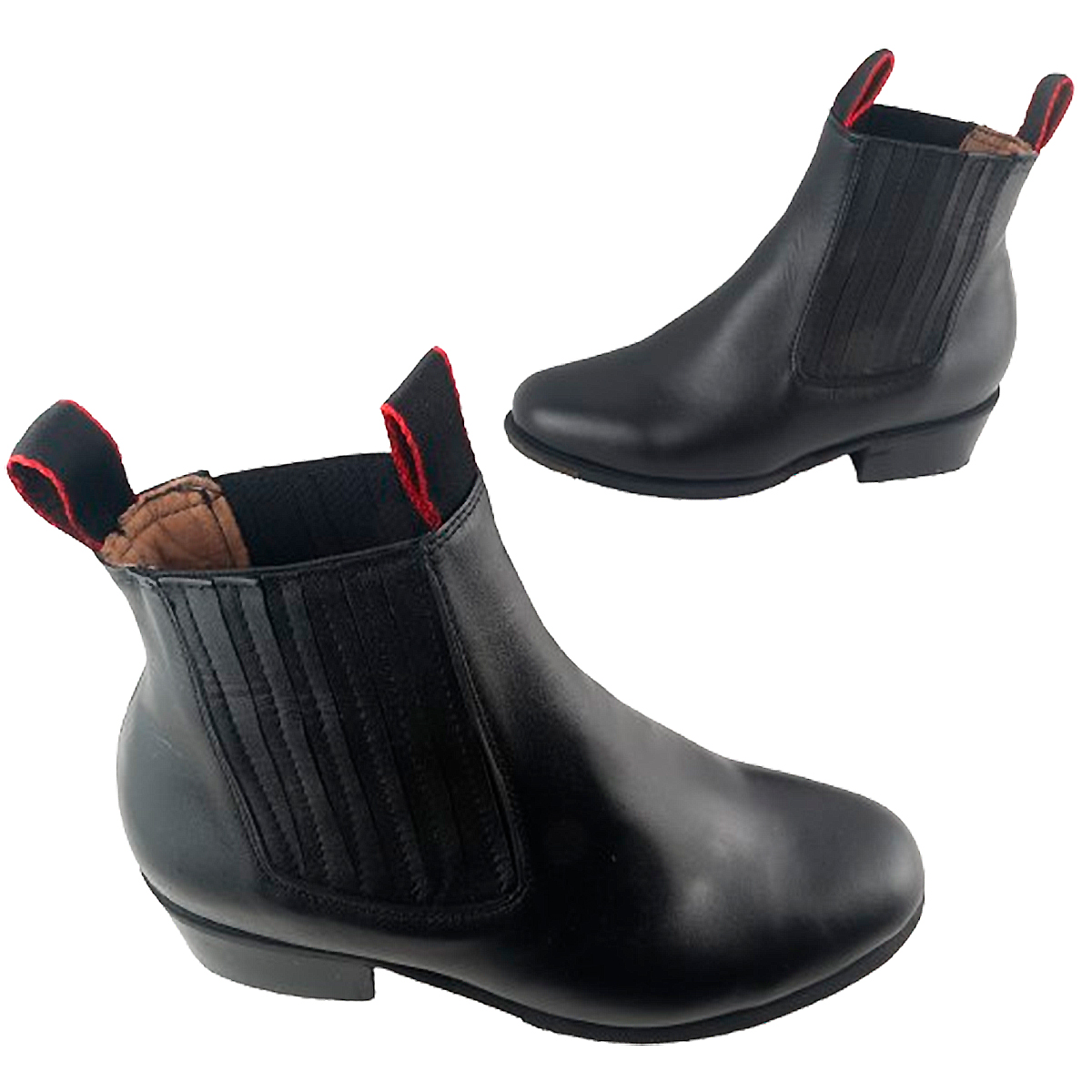 Bota Botín Danza Folklorica Regional Baile 100% Piel Negro 245-n