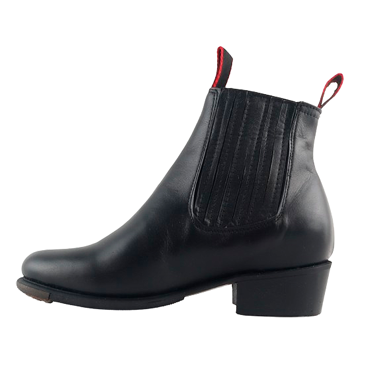 Bota Botín Danza Folklorica Regional Baile 100% Piel Negro 245-n
