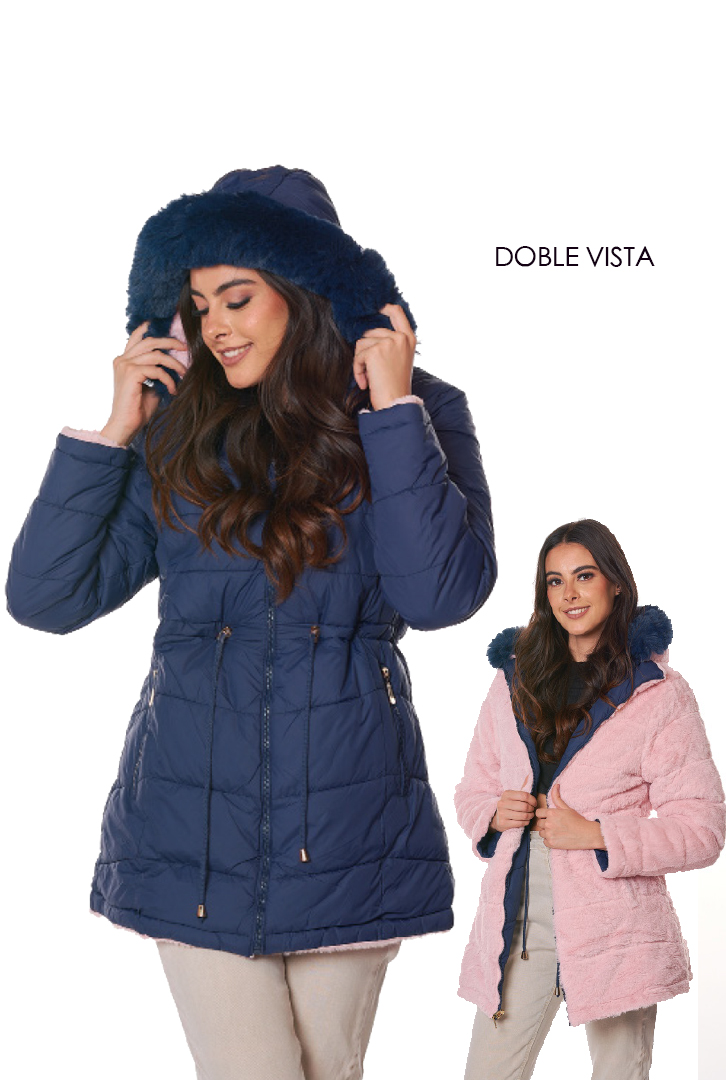 Cazadora doble vista con gorro Dama Chamarra