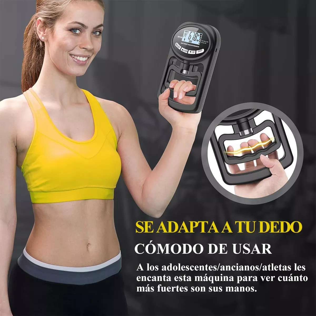 Dinamómetro Electrónico De Mano Digital Lcd 120kg