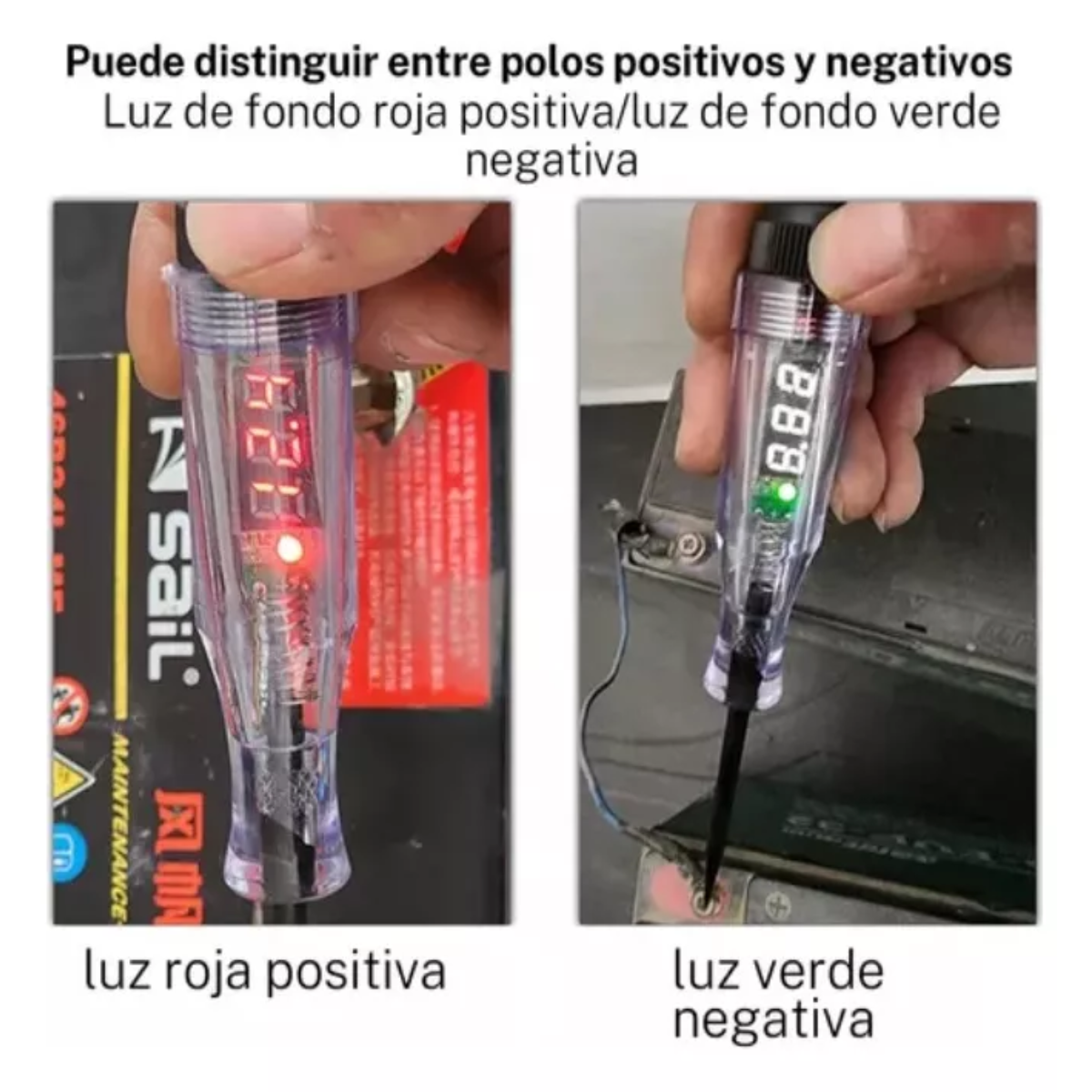 Probador De Corriente Automotriz Bolígrafo 6v-12v-24v-48v